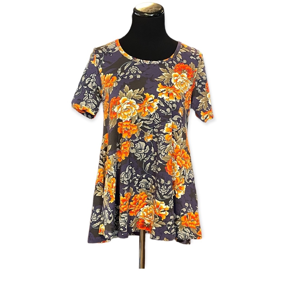 XS LuLaRoe Perfect Tee NEW Gorgeous Fall Floral 2-6